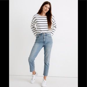 Madewell The Petite Perfect Vintage Jean in Ellicott Wash Sz 27P NB068